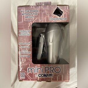 Mini Pro Hair Dryer with Concentrator by Conair